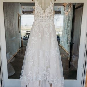 Wedding dress. Cleaned after wedding day